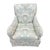 Swivel Rocker Club Chair in Coastal, Soft Color Palette For Sale - Image 4 of 4