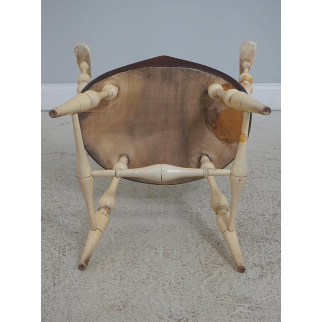 Set of 4 Vintage Painted Bow Back Windsor Armchairs For Sale - Image 18 of 18