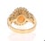 4.41 Carat Opal Diamond 14 Karat Yellow Gold Cocktail Ring, Size 7 For Sale - Image 4 of 6