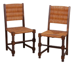 Chairs in the style of Charles Dudouyt, 1950, Set of 2