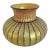 Lundberg Studios 2002 Signed Art Glass Basket Weave Vase #0161717 For Sale