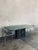 1970s Postmodern Green Marble Dining Table With Fluted Base For Sale - Image 9 of 14