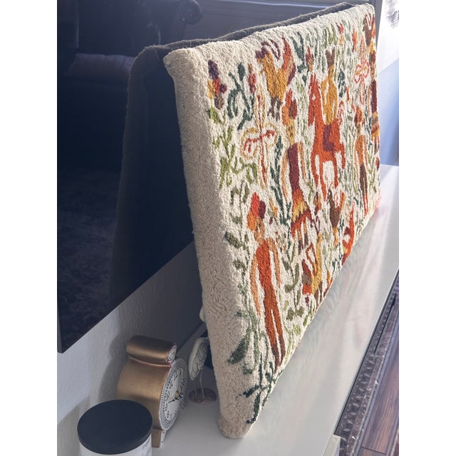 Mid-Century Olga Fisch Wool Tapestry Rug on Frame for Hanging For Sale - Image 11 of 12