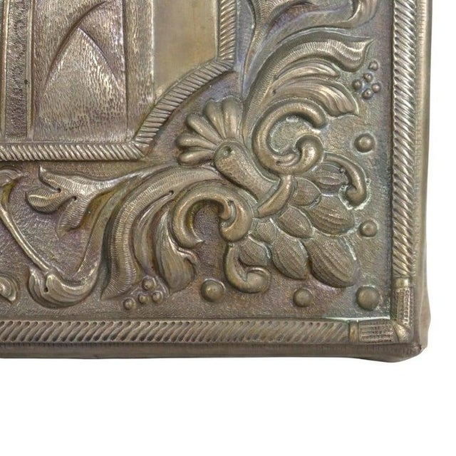 Metal Sterling Silver & Cloisonne Enameled Russian Icon Kazanstaya Mother of God C1900 For Sale - Image 7 of 7
