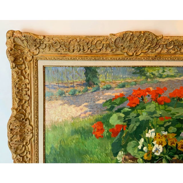 Early 20th Century French Floral Still Life Oil Painting by Emile Baudoux, Framed For Sale In Los Angeles - Image 6 of 13