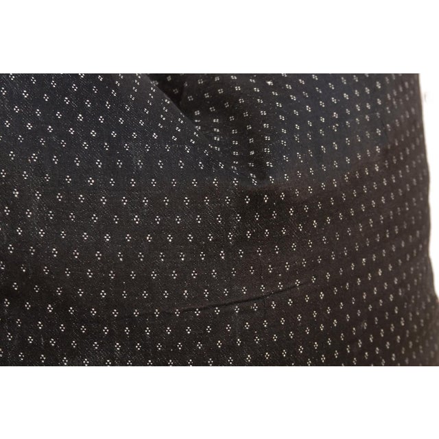 Traditional Ratri Black Dotted Ahir Handloom Pillow For Sale - Image 3 of 6