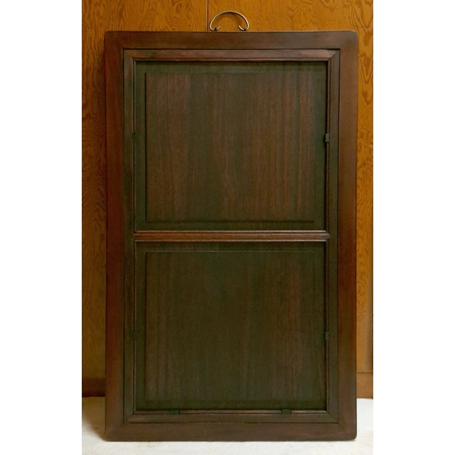 Early 20th Century Chinese Framed Porcelain Buddhist Temple Plaque, Medicine Buddha For Sale - Image 5 of 5