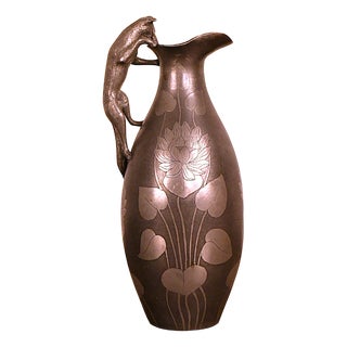 Swedish Pewter Pitcher by Schreuder & Olsson Stockholm, 1908 For Sale