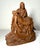 Folk Art Antique Hand Carved Wood Folk Art Religious Jesus Christ Sculpture Pieta Statue For Sale - Image 3 of 13