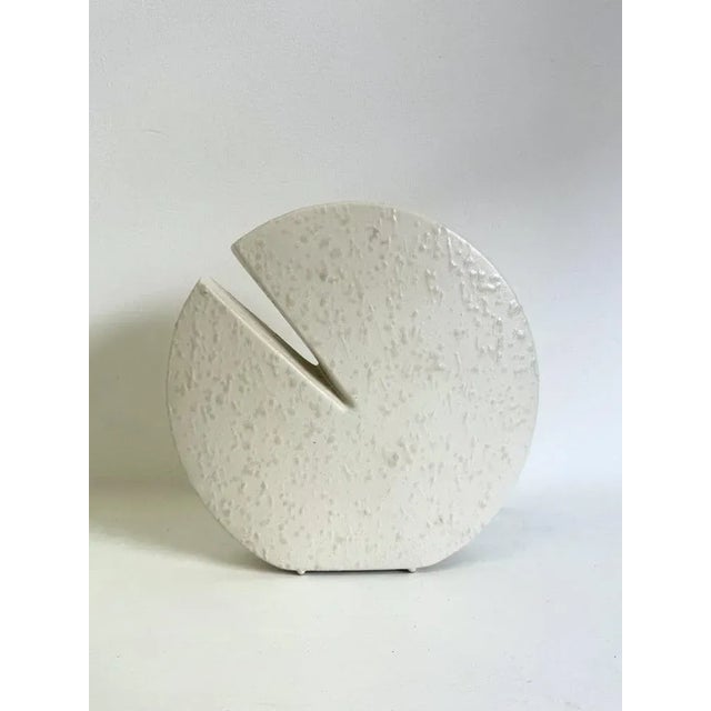 1970s Off White Ceramic Vase from Nereo Boaretto, 1972 For Sale - Image 5 of 6