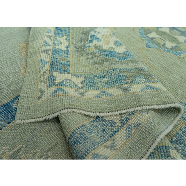 Gray Turkish Oushak Rug 8'7" x 12'2" #19031 For Sale - Image 8 of 8