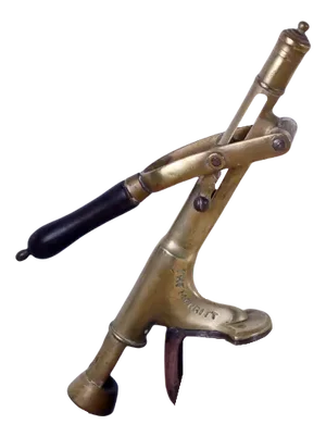 Brass Bench Corkscrew from Merritt