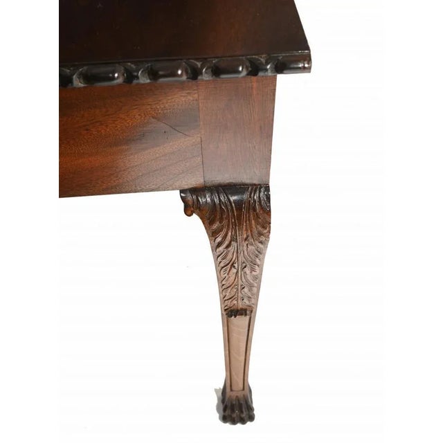 Brown Mahogany Serving Table, 1880s For Sale - Image 8 of 10