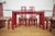 1980s Red Bamboo Table & Chairs by Arturo Pozzoli, 1980s, Set of 7 For Sale - Image 5 of 18