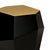 Three Rocks High Side Table in Black Lacquered and Top in Brushed Brass from Insidherland, in New conditions. Designed...