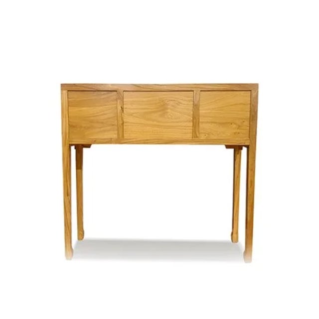 1990s Honey Brown Beijing Console Table For Sale - Image 5 of 5