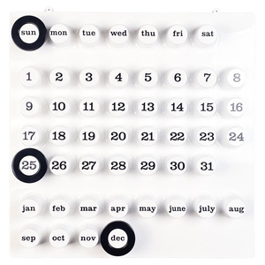 Postmodern Italian Wall Perpetual Calendar by Della Beffa for Ring a Date, 2000s