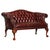 Regency Camel Back Chesterfield Sofa in Hand-Dyed Burgundy Leather For Sale - Image 10 of 10
