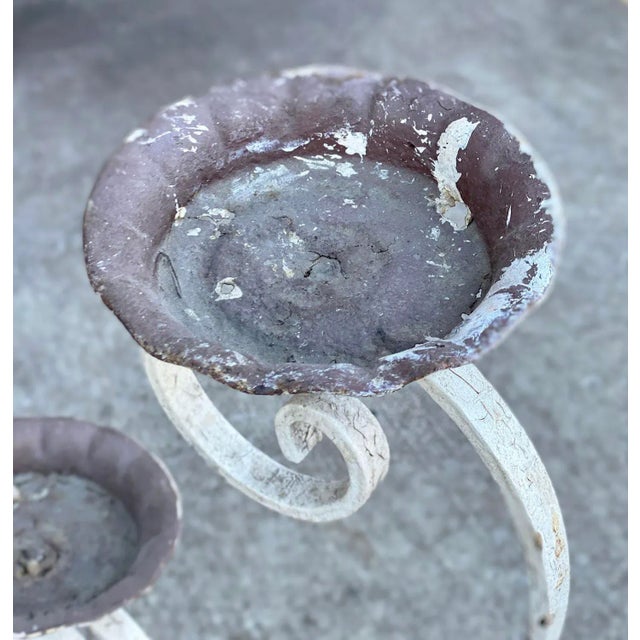 Antique Victorian Wrought Iron Outdoor Garden Plant Stand For Sale - Image 6 of 11