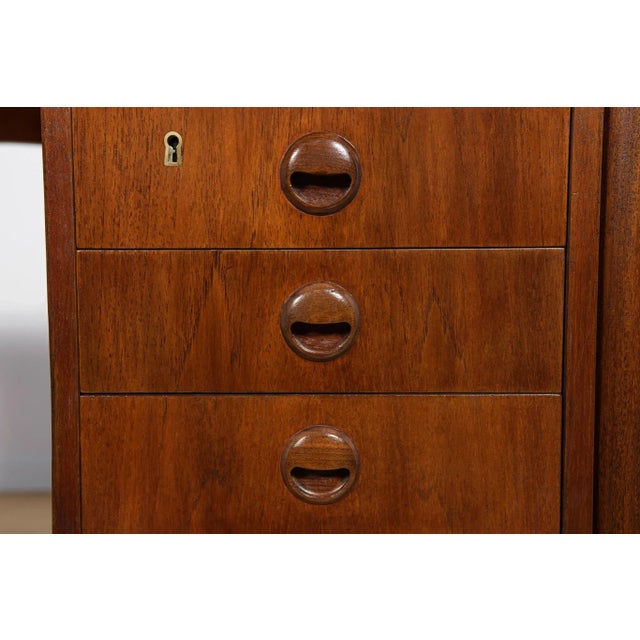 Mid-Century Modern Danish Freestanding Teak Desk, 1960s For Sale - Image 15 of 18