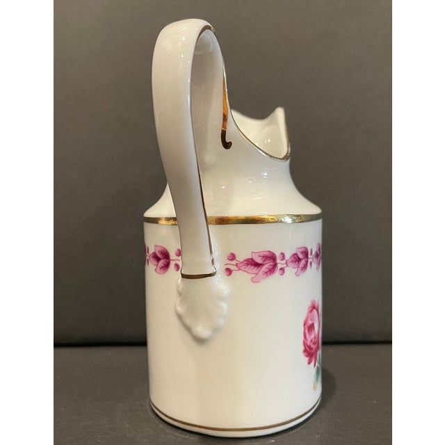 Richard Ginori Richard Ginori Camellia Pattern Cream Pitcher For Sale - Image 4 of 7
