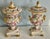 Vtg. Pair of Italian Charleston Line Porcelain Lidded Lamp W/Roses For Sale In Philadelphia - Image 6 of 13