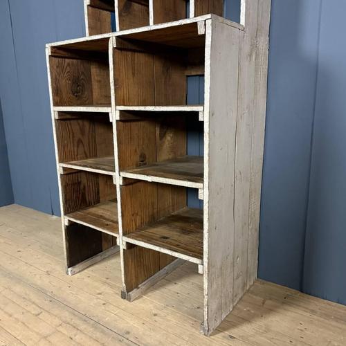 Large Industrial Wooden Workshop Shelves For Sale - Image 14 of 18
