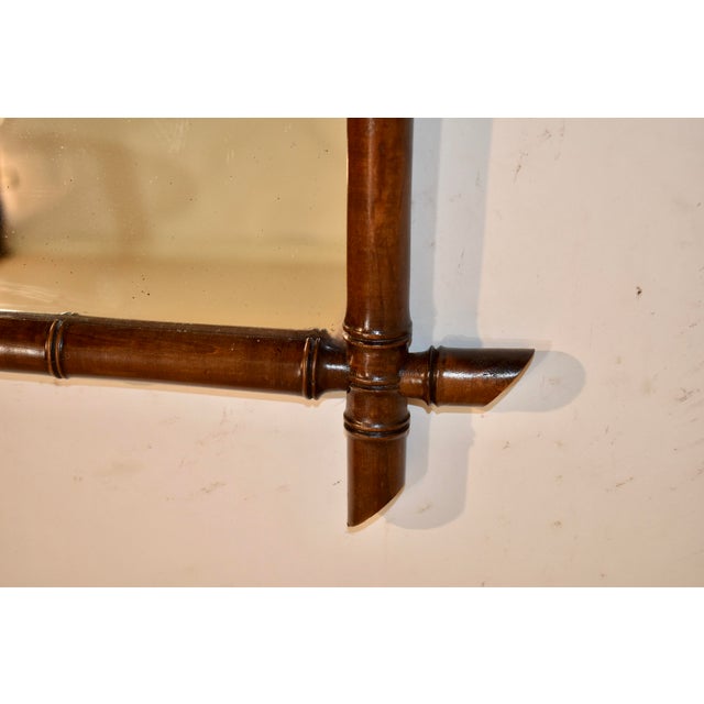 Faux Bamboo Mirror From France, Circa 1900 For Sale - Image 10 of 11
