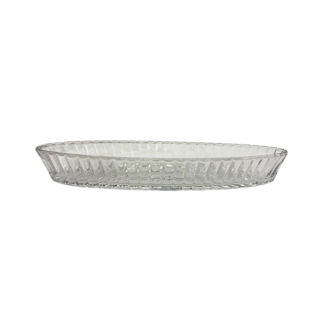 Mid 20th Century Heisey Glass Banded Flute Oval Dish For Sale In Indianapolis - Image 6 of 15