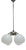 Art Deco Style Pendant Light in Glass, Poland, 1970s For Sale