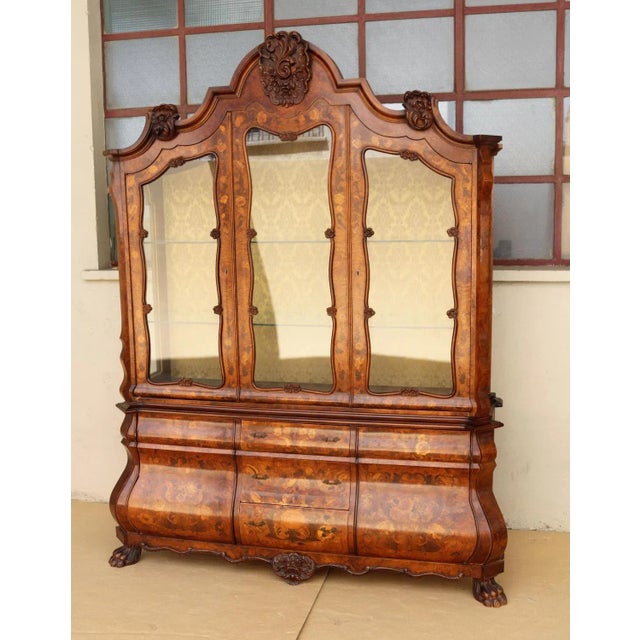 Vintage Dutch Style Inlaid Dining Set, 1700s, Set of 11 For Sale - Image 3 of 11