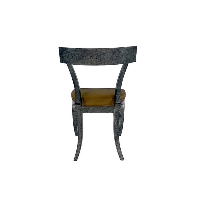 Vintage Designer Klismos Style Wood Dining Chairs in Custom Two Tone Finish - Set of 8 For Sale In Salt Lake City - Image 6 of 16