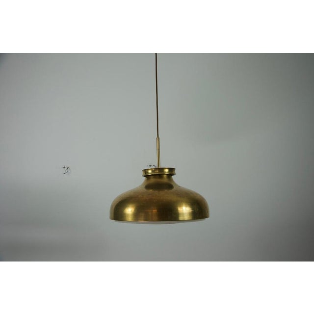 Mid-Century Modern Danish Brass Pendant Lamp, 1970s For Sale - Image 6 of 15