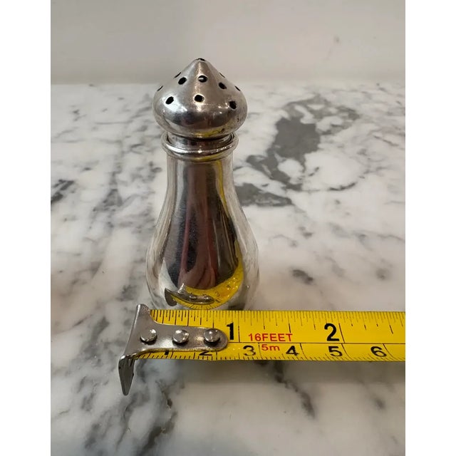 Art Deco Antique Sterling Silver Salt Shakers (Pair) by S. Kirk & Son Co. For Sale - Image 3 of 6