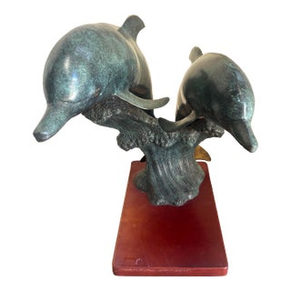 Vintage Bronze Dolphins, "Sea Prancer" For Sale