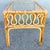 Mid 20th Century Boho Chic Serpentine Rattan Glass Top Side Table For Sale - Image 5 of 6