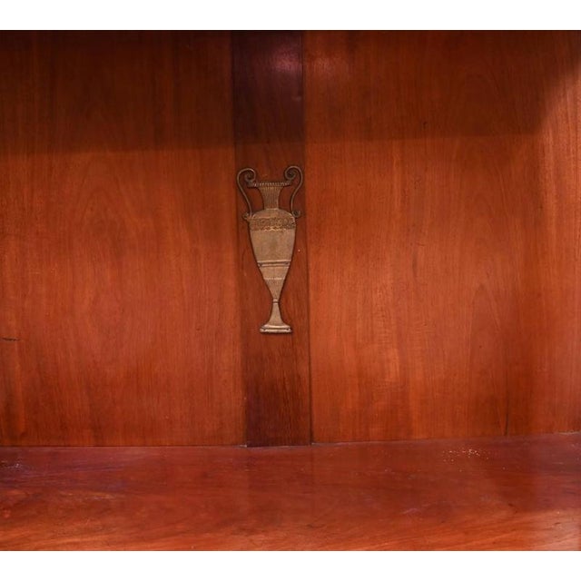 Stone French Empire Chiffonier Cabinet in Mahogany, 1890 For Sale - Image 7 of 7