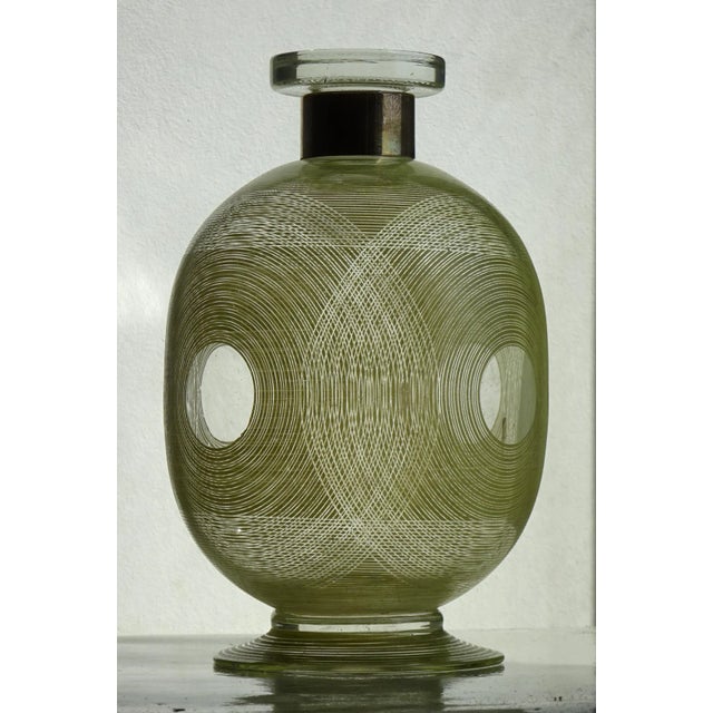 Glass Art Deco Bottle by Jewelers Roca, 1935 For Sale - Image 7 of 16