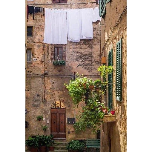 Vintage Balcony in Italy' Contemporary Archival Color Photograph Print From the Original Negative by Jacek Nowak - 20x16 For Sale