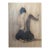 Salome — Monumental Figure Study on Brown Paper, Attributed to Georgian Artist Lado Gorgadze For Sale
