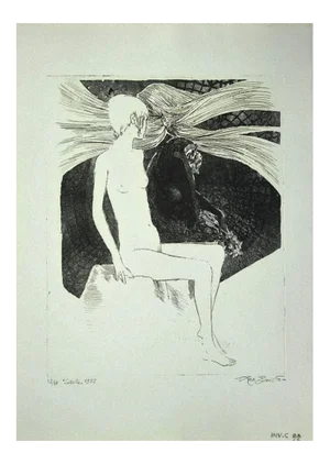 Leo Guida, The Sibyl, Etching on Paper, 1972