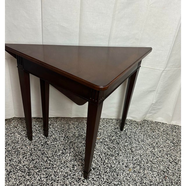 Rare Drexel Mahogany Drop Leaf SideTable For Sale - Image 12 of 12