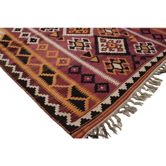 Antique Caucasian Kilim Rug, 1920s For Sale - Image 6 of 18