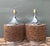 Wood Vintage 70s Chrome and Cork Lamps - A Pair For Sale - Image 7 of 12