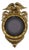 Giltwood Convex Wall Mirror with Eagle Crest, 1890s For Sale