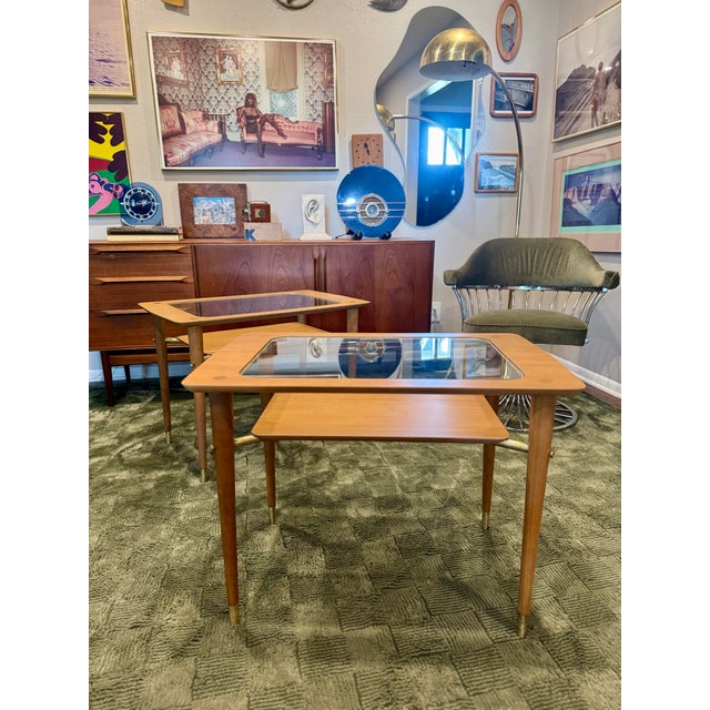 A Pair of Mid Century Modern Side Tables in the Style of Paul McCobb, Circa 1960s. For Sale - Image 9 of 12