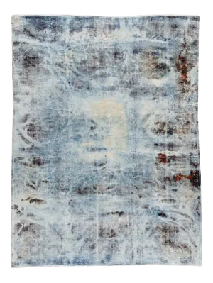 20th Century Vintage Persian Overdyed Wool Rug