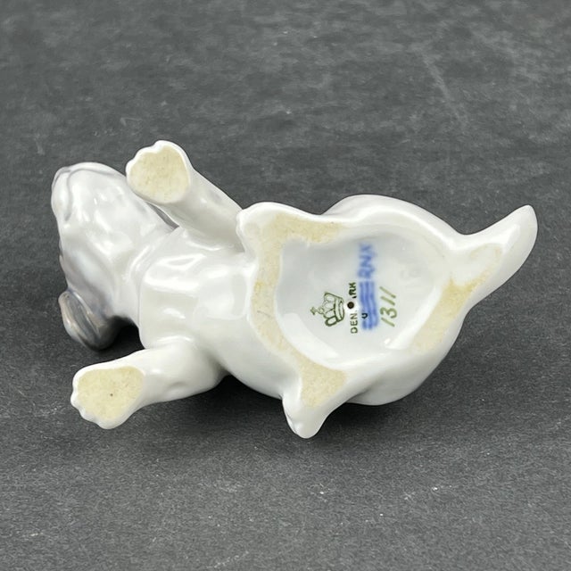 Mid-Century Modern Vintage MCM Royal Copenhagen Pointer Puppy Dog Figurine For Sale - Image 3 of 6