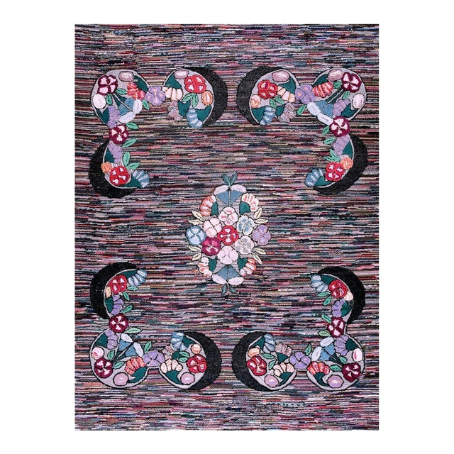 Early 20th Century American Hooked Rug ( 9'1" x 12'3" - 277 x 373 ) For Sale