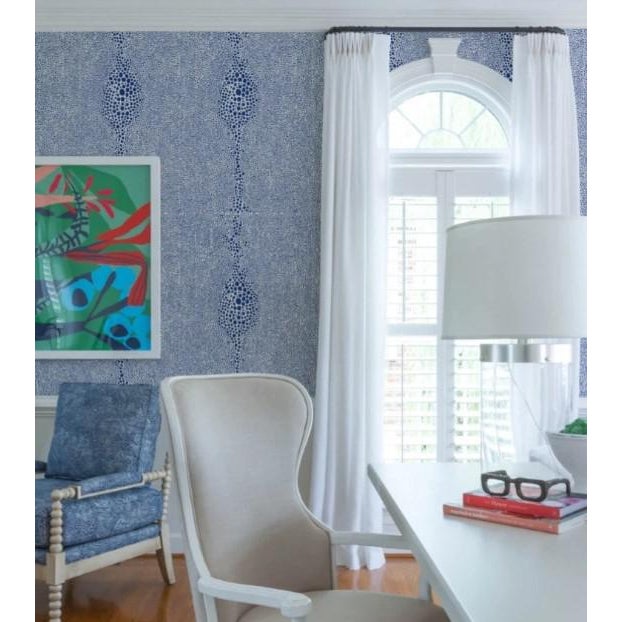 Mitchell Black Home Shagreen Blue Prepasted Wallpaper Chairish